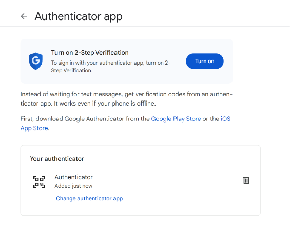 Turn on 2-Step Verification