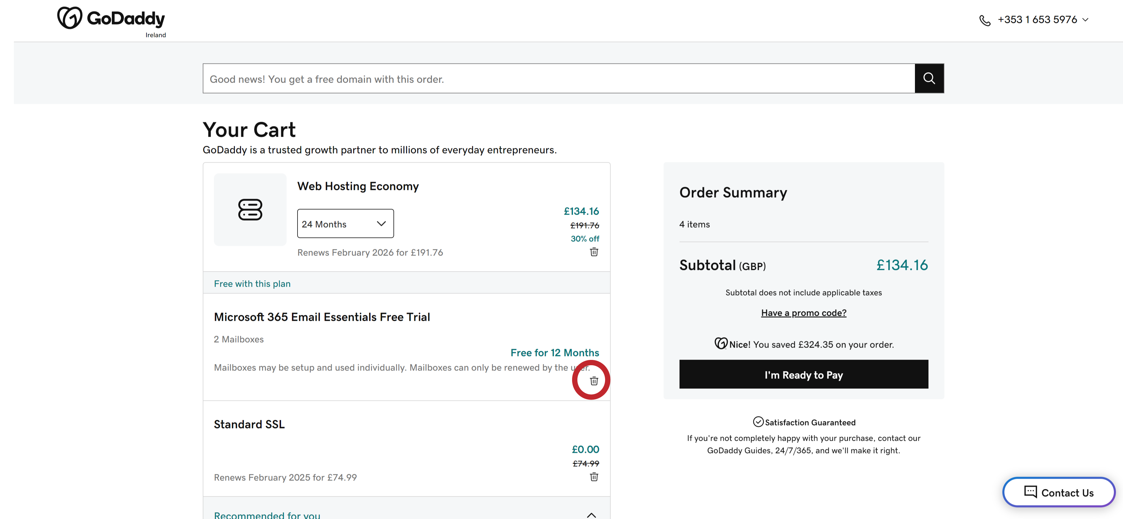 Review the items in your cart